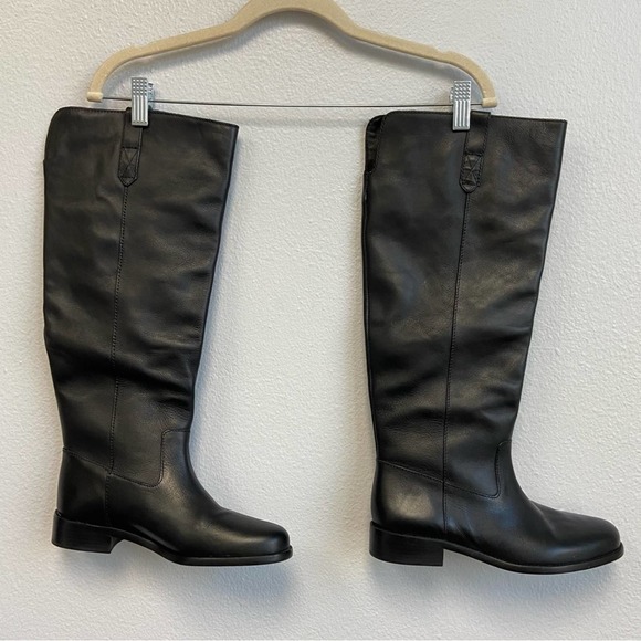 Madewell Black Knee-High Leather Boots - Picture 4 of 16
